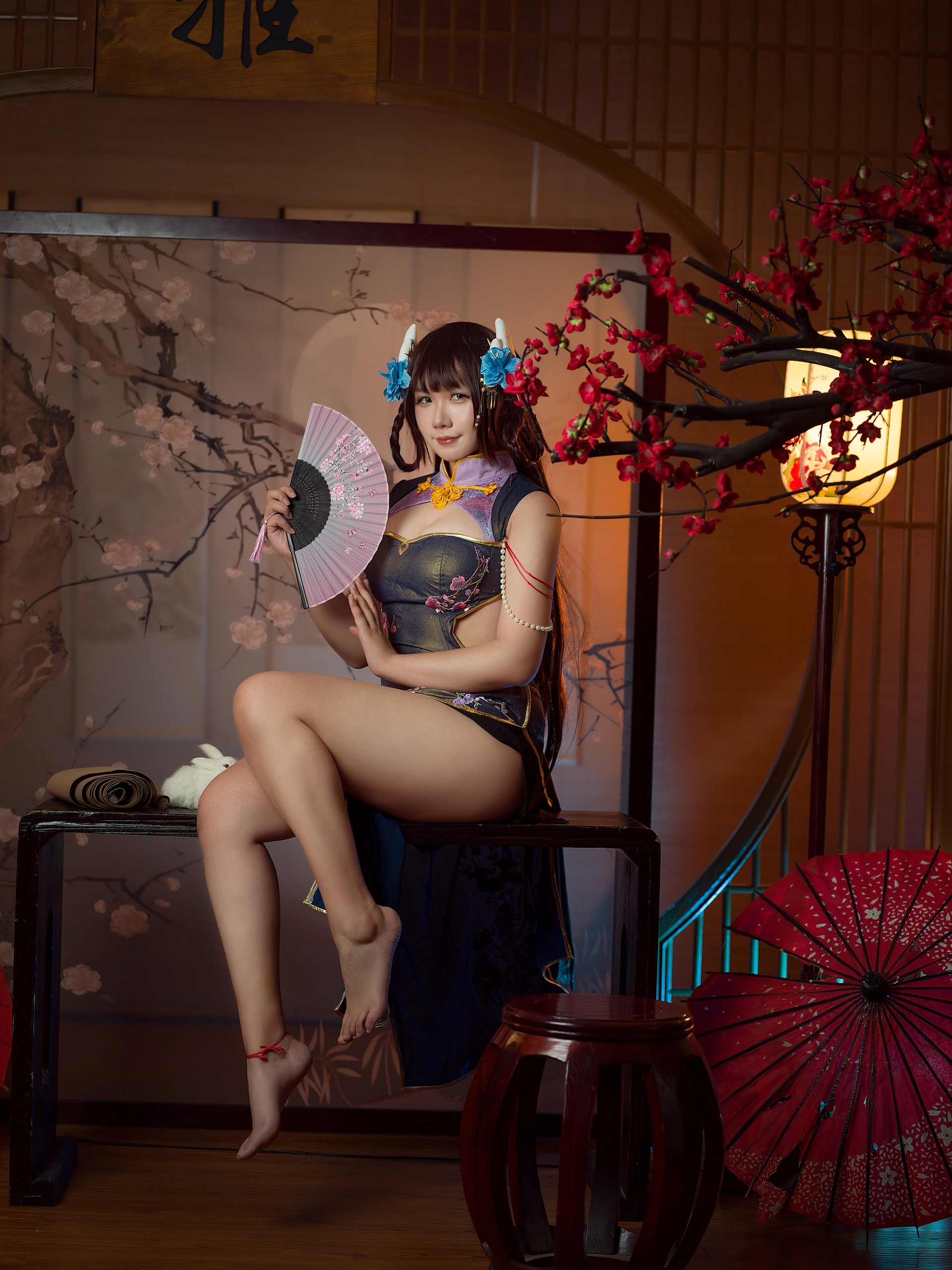 麻花酱 – NO.103 比睿旗袍+泳装 2